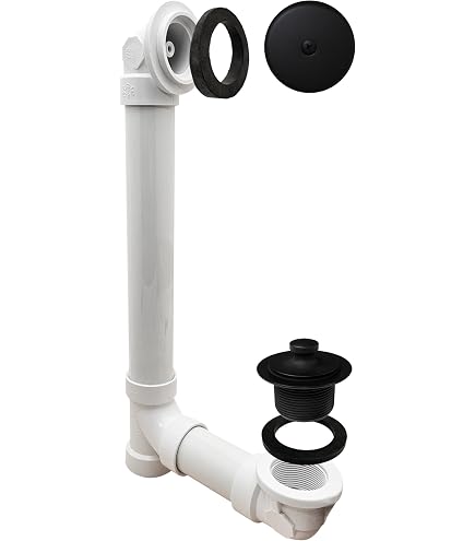 Amazon.com: Westbrass Tip-Toe Sch. 40 PVC Bath Waste with One-Hole
